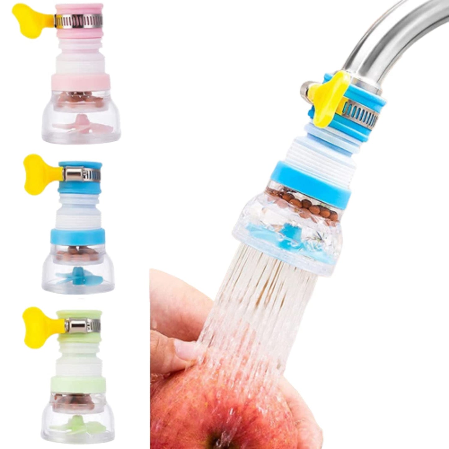 Flowmaster Flexible Anti-Splash Movable Faucet with Water-Saving Adjustable Sink Nozzle