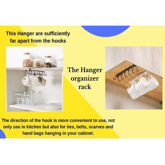 Havora Hanging Organizer for Coffee & Tea Cups, Space-Saving Kitchen Wall Mounted Rack